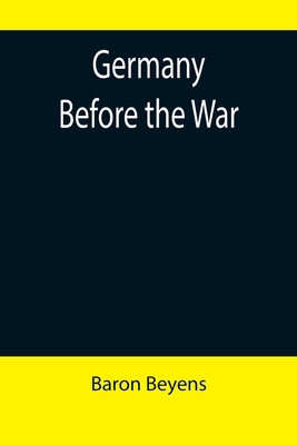 Germany before the war 9355898843 Book Cover