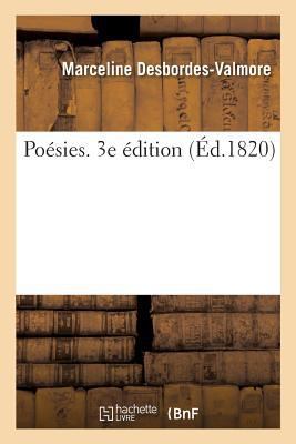 Poésies. 3e Édition [French] 2019200775 Book Cover