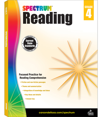 Spectrum Reading Workbook, Grade 4 1483812170 Book Cover