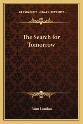 The Search for Tomorrow 1162737115 Book Cover