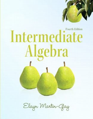 Intermediate Algebra 4/Ed. B00A2M6BPY Book Cover