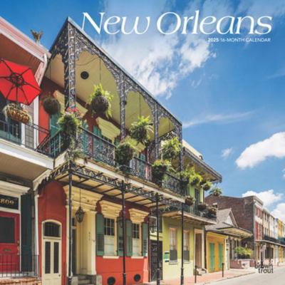 New Orleans 2025 12 X 24 Inch Monthly Square Wa... 1975475410 Book Cover