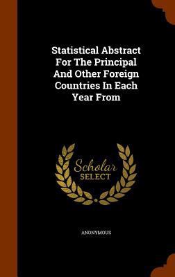 Statistical Abstract For The Principal And Othe... 1344860583 Book Cover