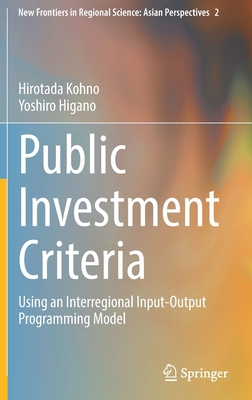 Public Investment Criteria: Using an Interregio... 4431552200 Book Cover