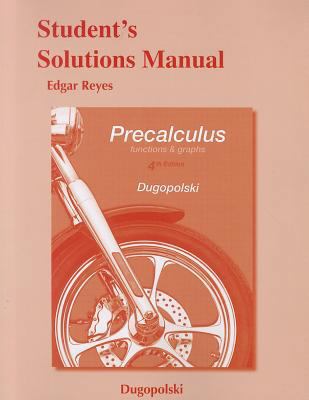 Student's Solutions Manual for Precalculus: Fun... 0321791185 Book Cover