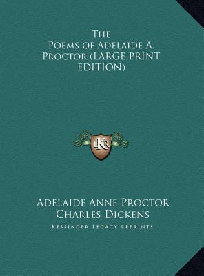 The Poems of Adelaide A. Proctor [Large Print] 1169835597 Book Cover