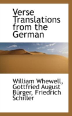 Verse Translations from the German 0559142692 Book Cover