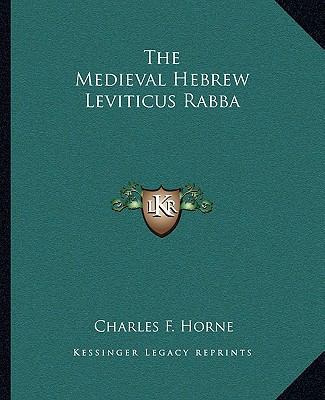 The Medieval Hebrew Leviticus Rabba 1162833394 Book Cover