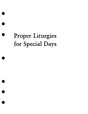 Holy Eucharist Proper Liturgies for Special Day... 0898690072 Book Cover