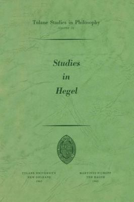 Studies in Hegel: Reprint 1960 9024702836 Book Cover