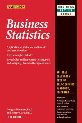 Business Statistics (Barron's Business Review) ... 0764142399 Book Cover