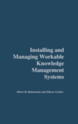 Installing and Managing Workable Knowledge Mana... 1567205682 Book Cover