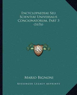 Encyclopaediae Seu Scientiae Universalis Concio... [Latin] 1167021940 Book Cover