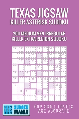 Texas Jigsaw Killer Asterisk Sudoku: 200 Medium... 1705437869 Book Cover