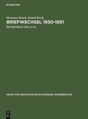 Briefwechsel 1930-1951 [German] 3598248873 Book Cover