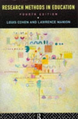 Research Methods in Education 0415102359 Book Cover