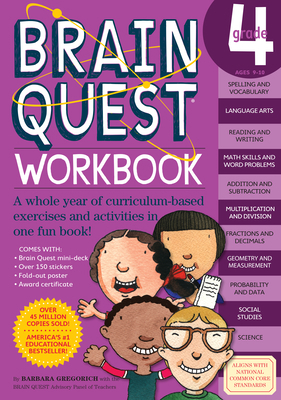 Brain Quest Workbook: 4th Grade [With Over 150 ... 0761150188 Book Cover
