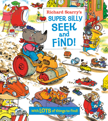 Richard Scarry's Super Silly Seek and Find! 0593310225 Book Cover
