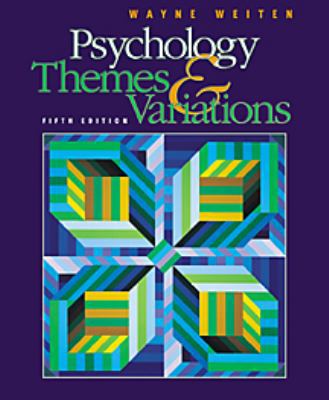 Psychology: Themes & Variations 0534367143 Book Cover