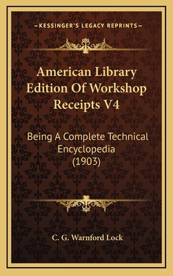 American Library Edition Of Workshop Receipts V... 1164802372 Book Cover