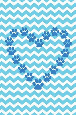 Paw Print Heart: Chevron Design 1795740485 Book Cover