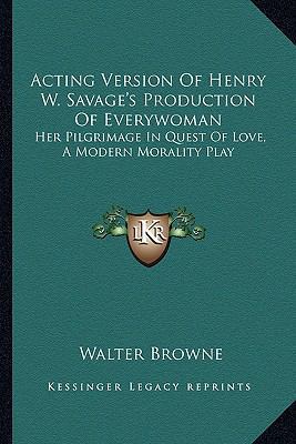 Acting Version Of Henry W. Savage's Production ... 116370881X Book Cover