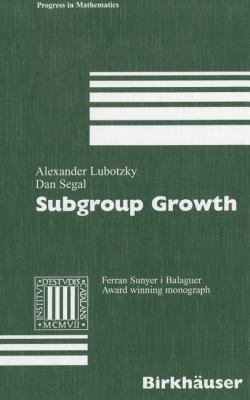 Subgroup Growth 3764369892 Book Cover