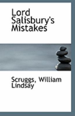 Lord Salisbury's Mistakes 1113282045 Book Cover