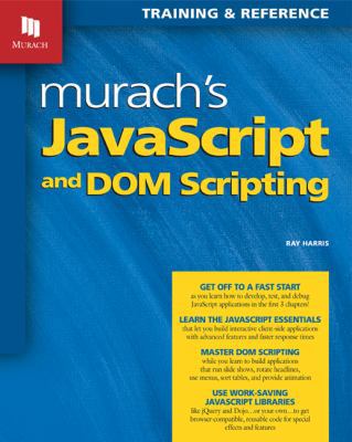 Murach's Javascript and DOM Scripting 1890774553 Book Cover