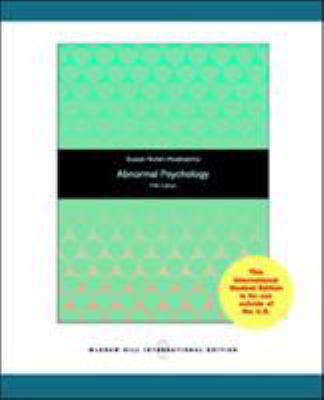 Abnormal Psychology 007122162X Book Cover