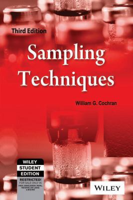 Sampling Techniques, 3Rd Edition 8126515244 Book Cover