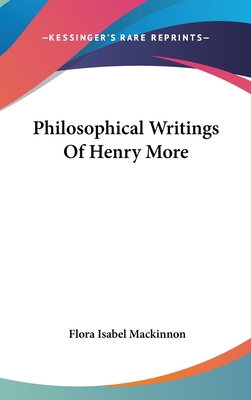 Philosophical Writings Of Henry More 1436676738 Book Cover