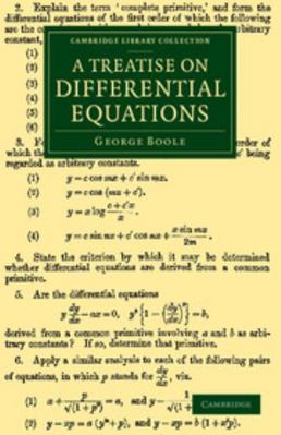 A Treatise on Differential Equations 1108067921 Book Cover
