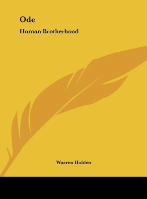 Ode: Human Brotherhood 1161664696 Book Cover