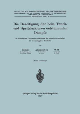 Die Beseitigung Der Beim Tauch- Und Spritzlacki... [German] 366240947X Book Cover