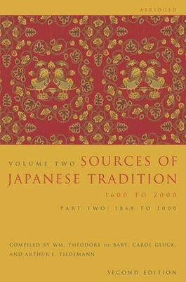 Sources of Japanese Tradition, Abridged: 1600 t... 0231139195 Book Cover