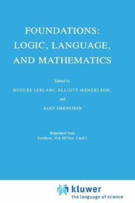 Foundations: Logic, Language, and Mathematics 9027718415 Book Cover