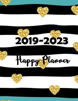 Paperback 2019-2023 Happy Planner: Five Year Monthly Planner Weekly Monthly Planner at a Glance 60 Month Planner Book