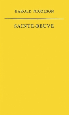 Sainte-Beuve 0313200130 Book Cover