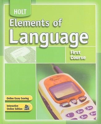 Elements of Language: Student Edition First Cou... 0030796784 Book Cover