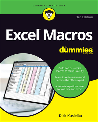 Excel Macros for Dummies 1119844436 Book Cover