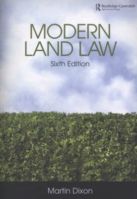 Modern Land Law 0415458447 Book Cover