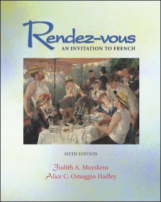 Rendez-vous : an invitation to French 0072402636 Book Cover