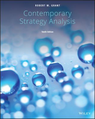 Contemporary Strategy Analysis 10e 1119511550 Book Cover