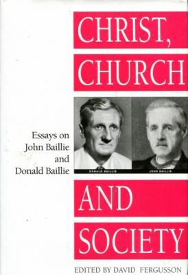 Christ, Church and Society 0567096173 Book Cover