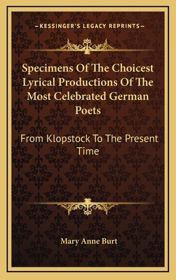 Specimens of the Choicest Lyrical Productions o... 1163543136 Book Cover