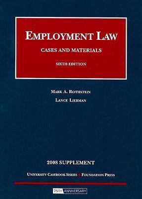 Employment Law Supplement: Cases and Materials 1599415402 Book Cover
