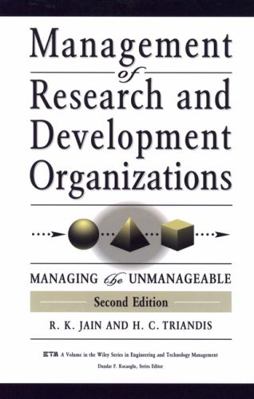 Management of Research and Development Organiza... 0471146137 Book Cover