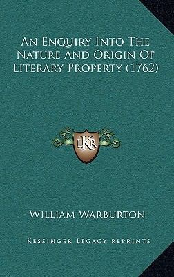 An Enquiry Into The Nature And Origin Of Litera... 1168993083 Book Cover