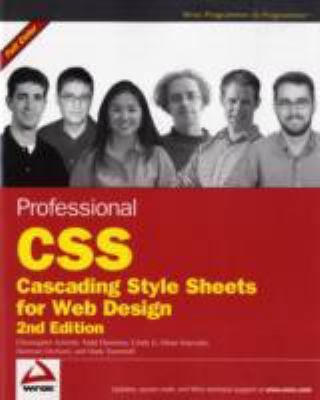 Professional CSS: Cascading Style Sheets for We... 047017708X Book Cover